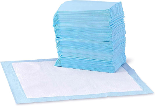 Ultimate Dog and Puppy Pee Pads - Leak-Proof, Quick-Dry Potty Training Solution, 100 Count, 22 x 22 Inches in Blue & White