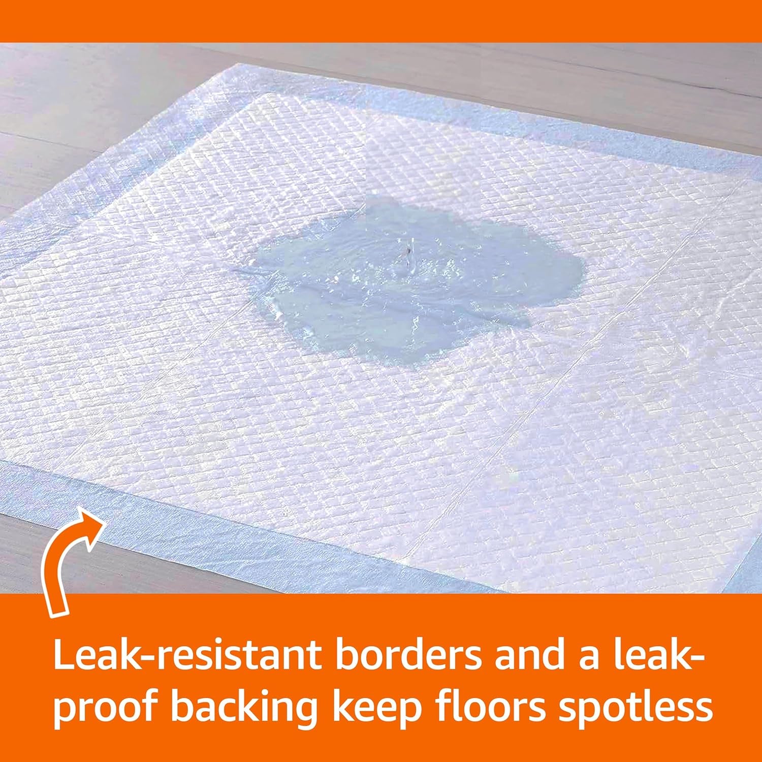 Ultimate Dog and Puppy Pee Pads - Leak-Proof, Quick-Dry Potty Training Solution, 100 Count, 22 x 22 Inches in Blue & White